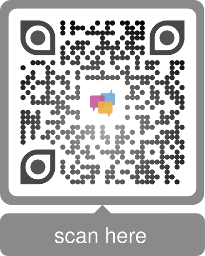 QR Code für den Link zum Fragebogen für Patient*innen/Klient*innen